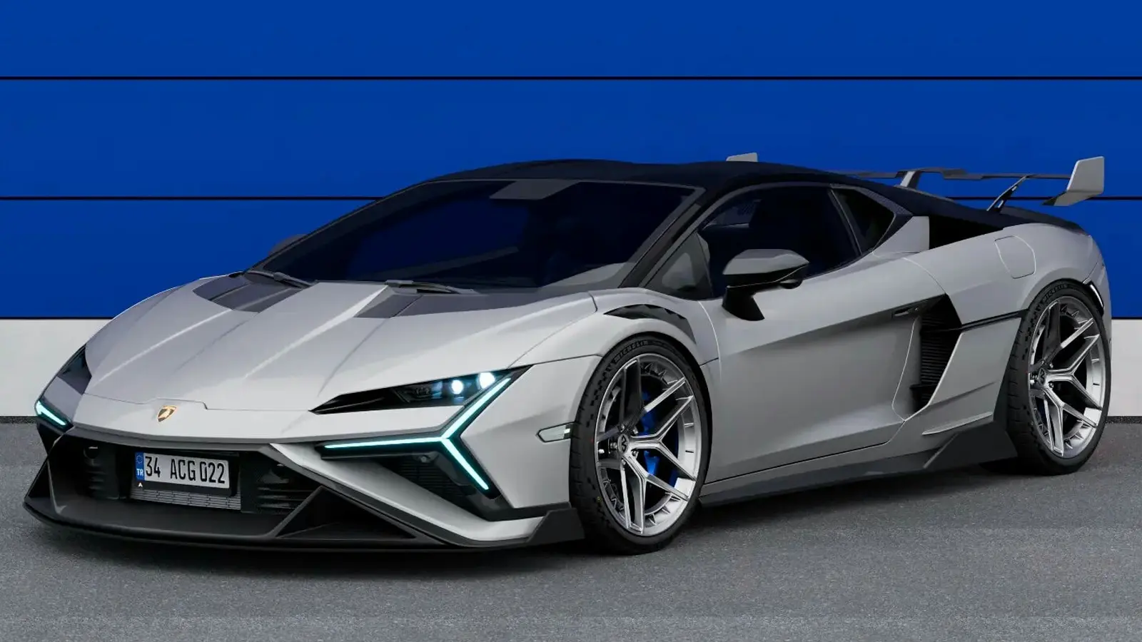 Lamborghini Temerario SV renderöity Revuelto-tyyliin