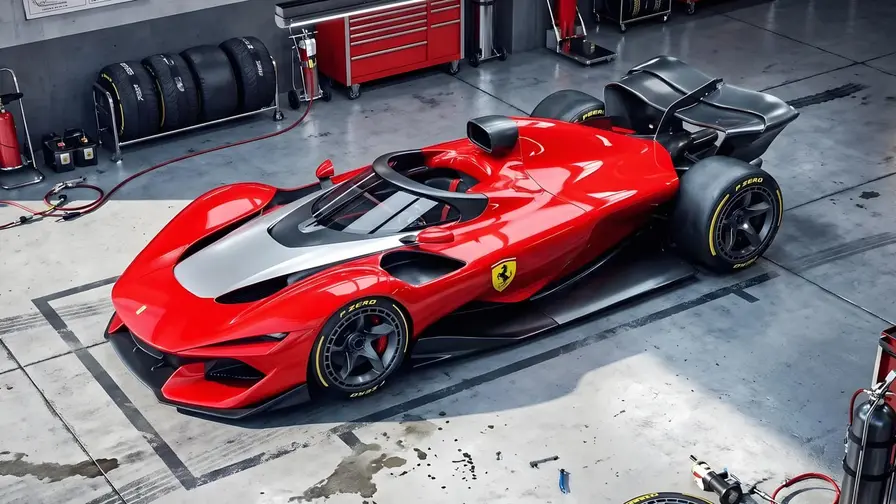 Ferrarin F1-konsepti korvaa halon turvalasilla nyt