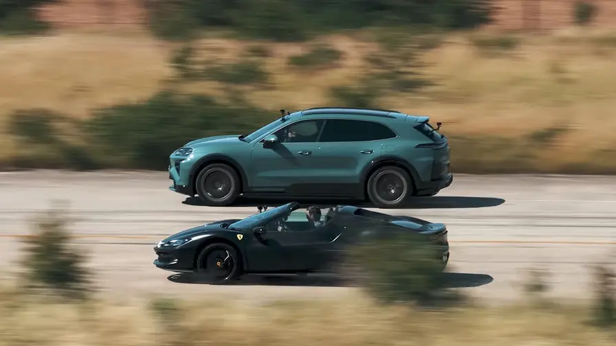 Porsche Cayenne Turbo Electric päihitti Ferrari 296:n