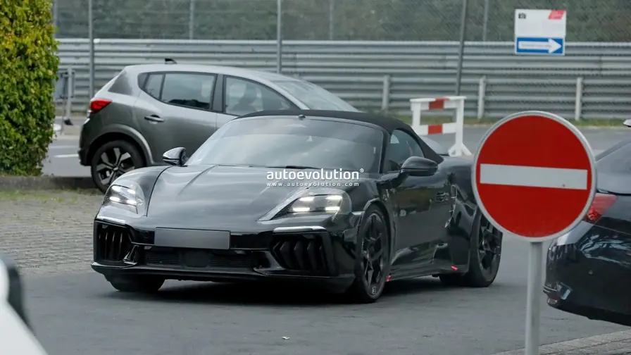 Porsche 718 Electric paljastuu Nürburgringin testeissä