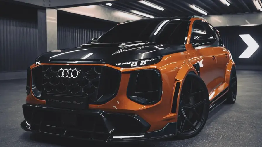 Audi SQ7 Angry Orange saa virtuaalisen leveäkorin