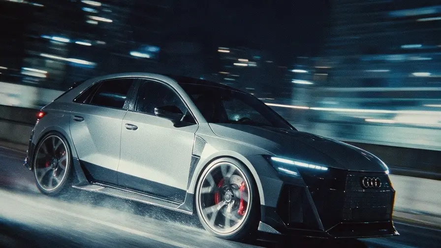 Audi RS3 Sportback 2028 saa virtuaalisen uudistuskuurin