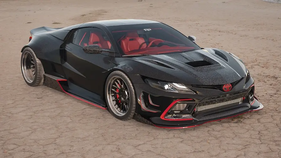 Hellcat V8:n keskimoottorinen Toyota Camry -konsepti