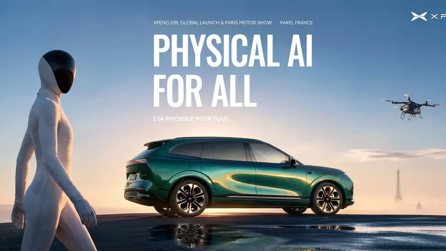 XPENG G9L esiteltiin Pariisin autonäyttelyssä 2026